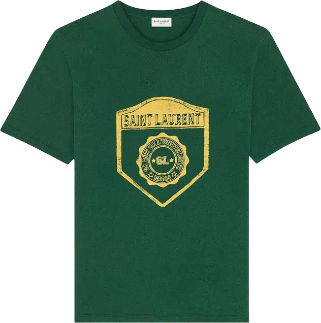 Saint Laurent Logo T-Shirt Green (US L)